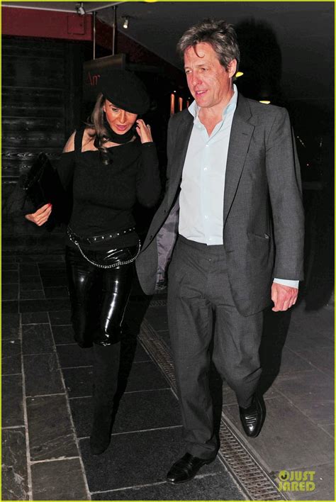 Hugh Grant And Former Girlfriend Elizabeth Hurley Look So Happy To Meet Up Photo 3111909