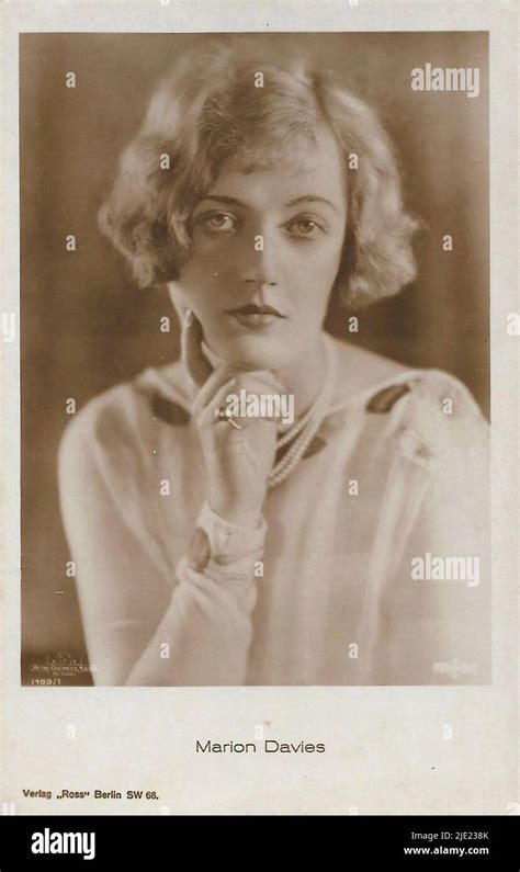 Portrait Of Marion Davies 002 Hollywood Silent Movie Actress Stock
