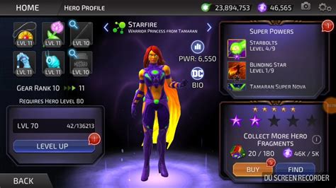 Dc Legends Pvp Welcome To The Tamaran Starfire Testing1 3 Bouts