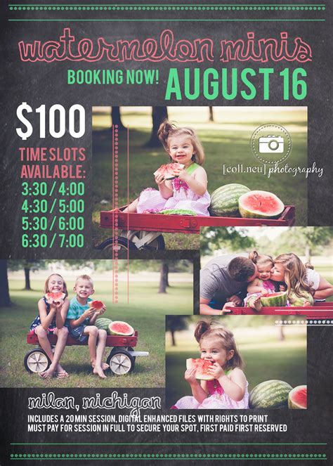 Booking Now Watermelon Minis In Milan Mi With Collneu Photography