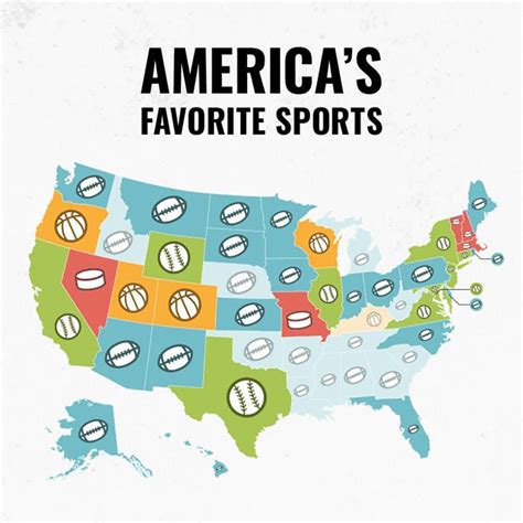 this map reveals america s favorite sports by state
