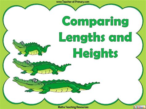 Comparing Lengths And Heights Year 1 Teaching Resources