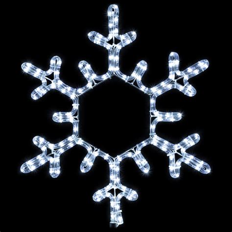 18 Inch Snowflake Motif Rope Light Snowflake Birddog Lighting