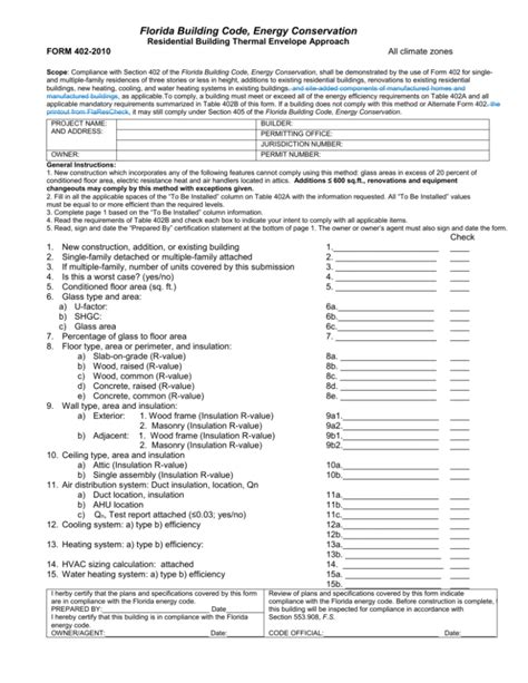 Florida Building Code Energy Conservation