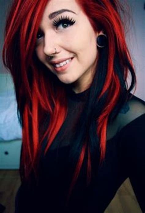 155 Best Emo Hairstyles For Girls In 2020 Grunge Hair Red Hair Color