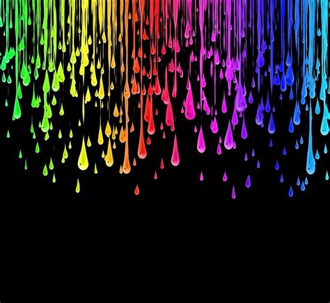 To cover the nail hole, apply a little spackling paste to the hole with your finger and paint over with original wall color. "Colorful Neon Rainbow Paint Drips" by HavenDesign | Redbubble
