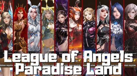 League Of Angels Paradise Land All Chatacter Youtube