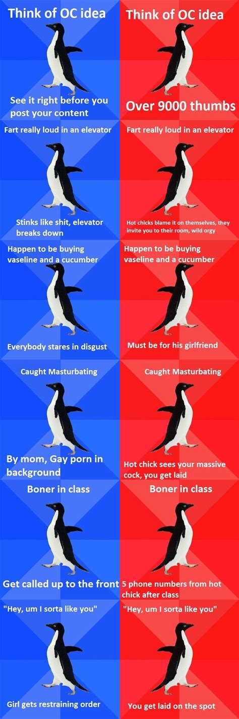 Double Standarts Socially Awesome Penguin Know Your Meme