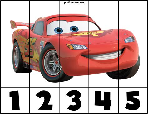 Cars Mcqueen Puzzle Cars Preschool Toddler Learning Activities