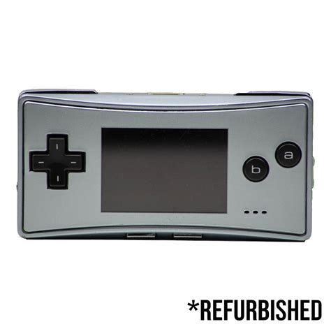 Console Game Boy Micro Silver Super Retro Game Boy Advance