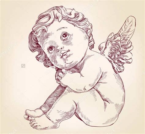 Explore Collection Of Baby Angel Drawing Desenhos De Tatuagem De Anjo
