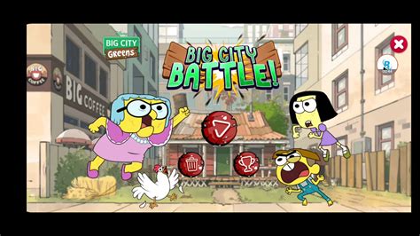Big City Greens Big City Battle Game 1 Youtube
