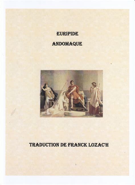 EURIPIDE ANDROMAQUE | Euripide, Andromaque, Jean racine