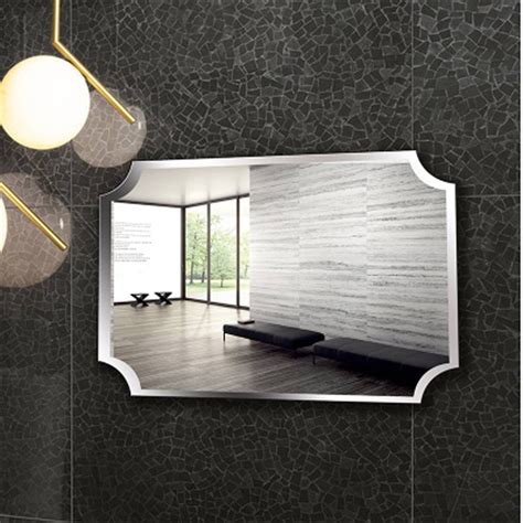 Luxury A1 Simple Frameless Inner Corner Bathroom Mirror Wall Hanging