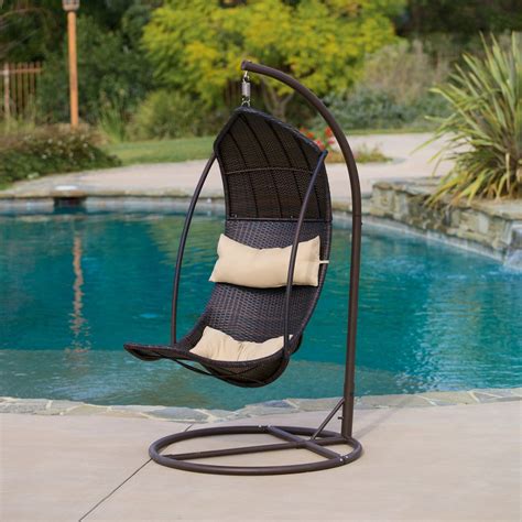 Review Small Hanging Chair With Stand Ideal For Balcony Hanging Chairs