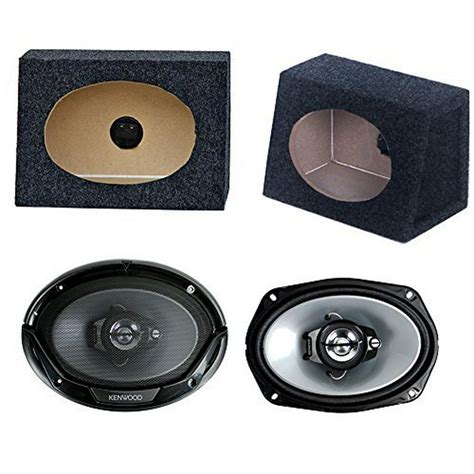2 New Kenwood 6x9 400w Car Audio Speakers 2 6x9 Speaker Box