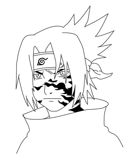 10 Desenhos De Sasuke Para Pintar Naruto Hokage Kulturaupice