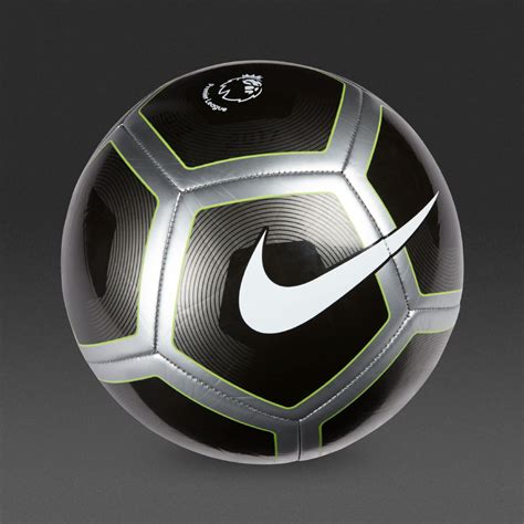 Nike Pl Pitch Footballs Training Metallic Blacksilverwhite