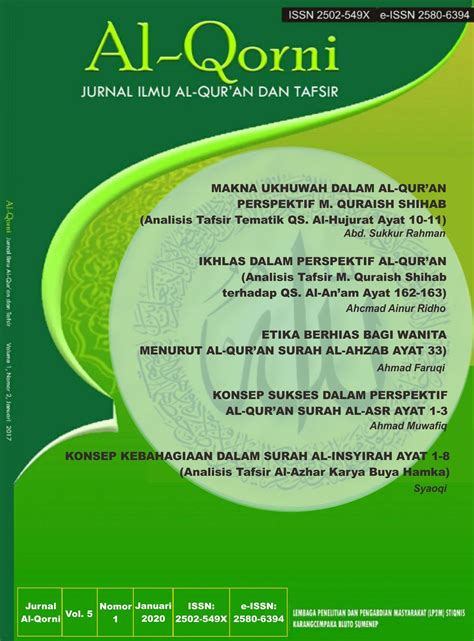 Ikhlas dalam Perspektif Alâ€“Qurâ€™an (Analisis Tafsir M. Quraish