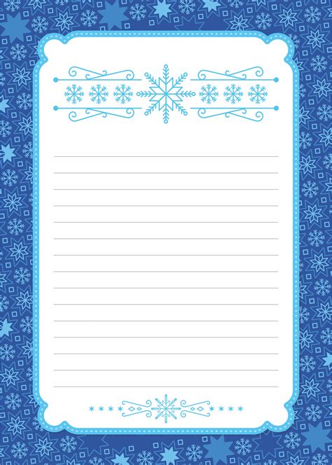 15 Best Christmas Writing Paper Template Printable