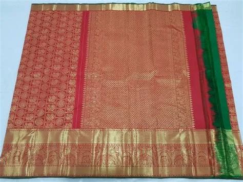 Kancheepuram Silk Real Zari Gold Kanchipuram Pattu Sarees Id