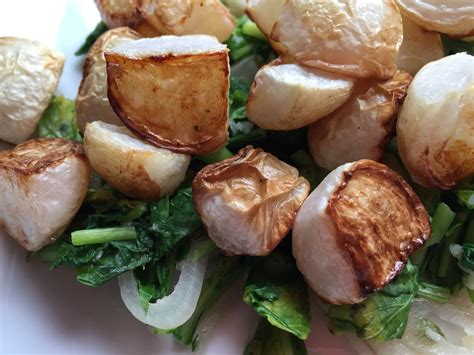 Roasted Turnips With Garlicky Turnip Greens And Beets Too Lisa S