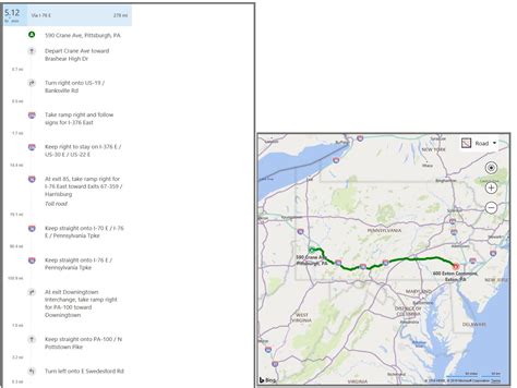 Bing Maps And Directions