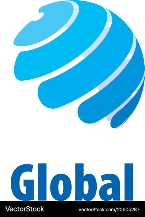 Logo Globe Royalty Free Vector Image Vectorstock