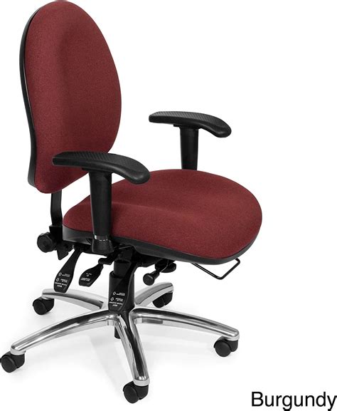 Ofm 24 Hour Ergonomic Upholstered Task Chair With Arms