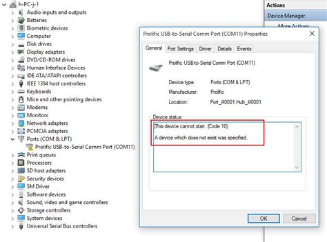 In your computer, maybe it is. USB to Serial Cable Driver Issue on Windows 10 - Cyber ...