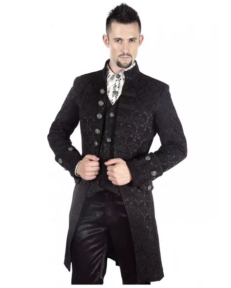 Victorian Gothic Aristocrat Gentlemen S Coat Steampunk Fashion Horror Redingote