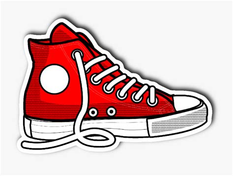 Red High Top Sneaker Clipart Free Transparent Clipart Clipartkey