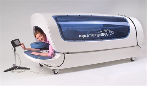 Hydro massage bed that's heated and adjustable pressure. Aquamassage | Massage bed, Spa room ideas estheticians ...