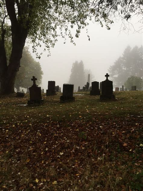 Samhain Evening Post Cruelix Foggy Days In Cemeteries Are My