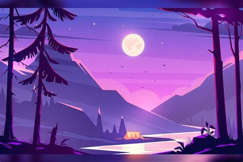 Day And Night Mountain River Desktop Wallpaper Art Scenery Wallpaper