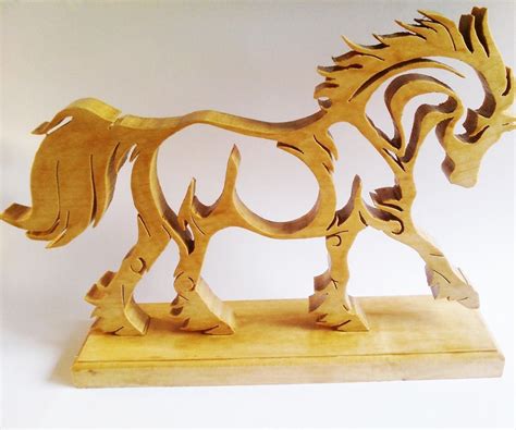 Wooden Horse Fretted and Laser Cut Plexi DIY - Instructables
