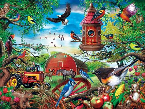Master pieces memory lane oceanside view 300 piece ez grip jigsaw puzzle. Green Acres: Farmland Frolic - 300pc EZ Grip Jigsaw Puzzle ...