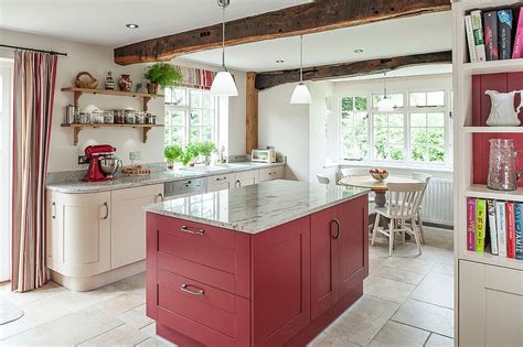 12 customized oak wooden island in mid century kitchen. 25 Colorful Kitchen Island Ideas to Enliven Your Home
