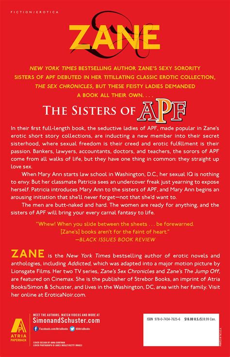 The Sisters Of Apf Book By Zane Official Publisher Page Simon And Schuster Canada