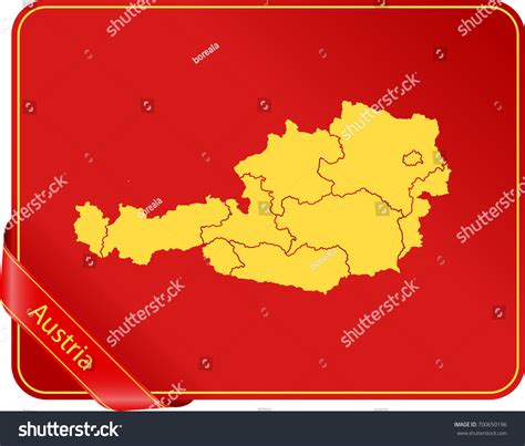 Map Of Austria Royalty Free Stock Vector 700650196