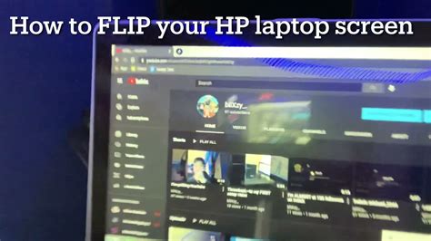 How To Flip You Hp Laptop Screen Youtube