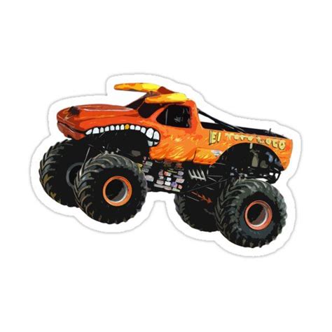 El Toro Loco Monster Truck Sticker By Kingfloki In 2023 Monster