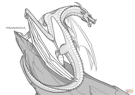 Skywing Dragon Coloring Page Free Printable Coloring Pages