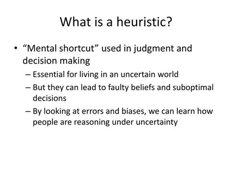 Ppt Heuristics And Biases Powerpoint Presentation Id6690544