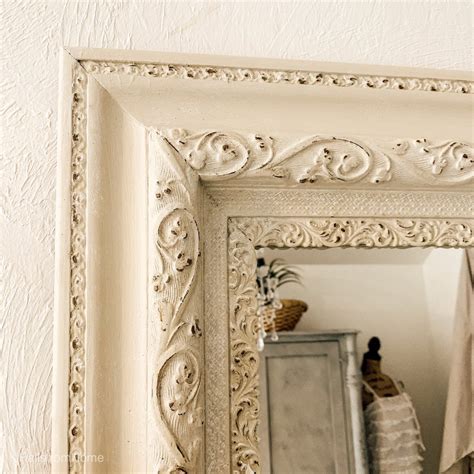 Cream Shabby Chic Mirror Antique Painted Mirror Here Is An Antique