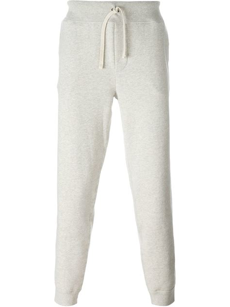 Polo Ralph Lauren Cuffed Sweatpants In Gray For Men Grey Lyst