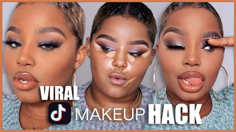 Testing Viral Tiktok Makeup Hack Iandrasanchez Youtube