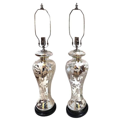 Large Mercury Glass Lamps At 1stdibs