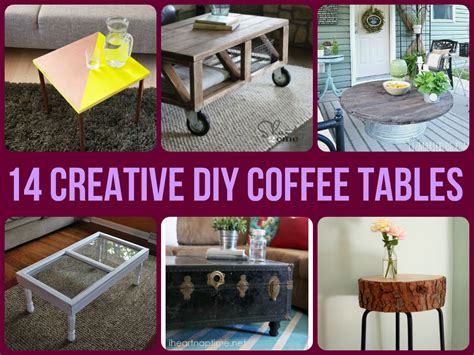 When spring comes knocking on the door, most of us if you dine outside a lot, you you're to love this one. 14 Creative DIY Coffee Tables