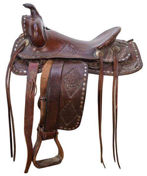 Lot Detail Western American Cowboy Horse Saddle Leather Saddle With T